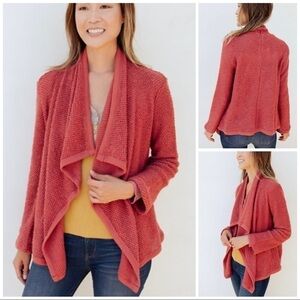 JACK BY BB DAKOTA Drape Front Lightweight Knit Cardigan Jacket Size XS NWT